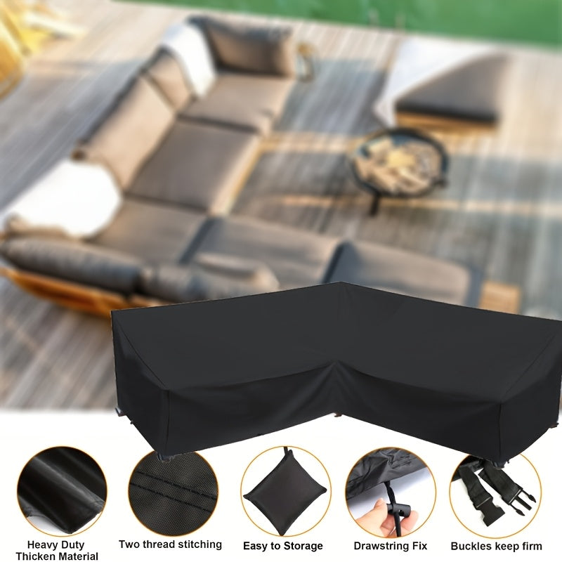 ShieldGuard Outdoor Covers – Robust Protection for V-Shaped Lounge Sets