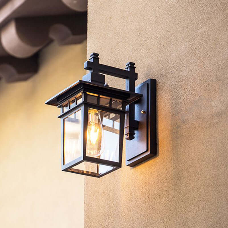 Modern Outdoor Wall Light - Black Design