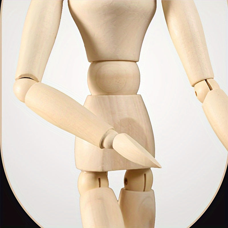 Apricot Wooden Art Mannequin – Flexible and Natural Look