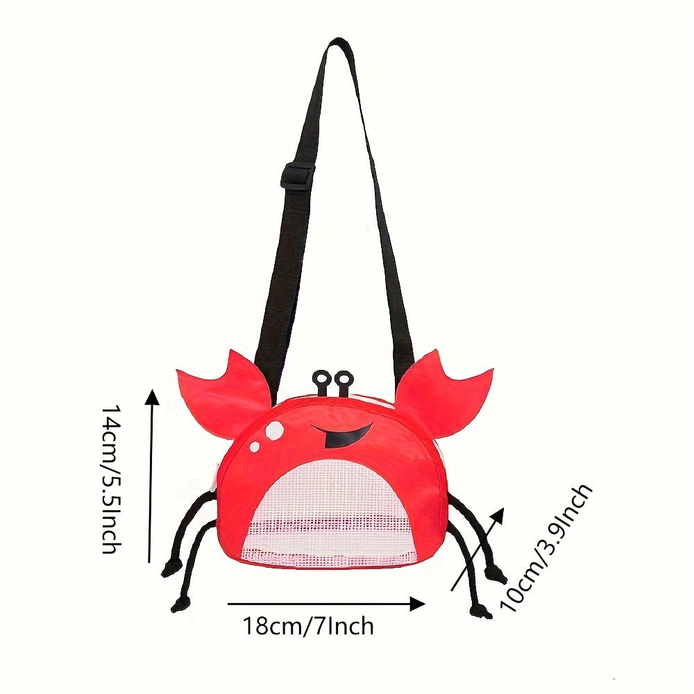 Dear Crab Shoulder Bag – Playful, Lightweight Beach Bag for Children with Adjustable Shoulder Strap