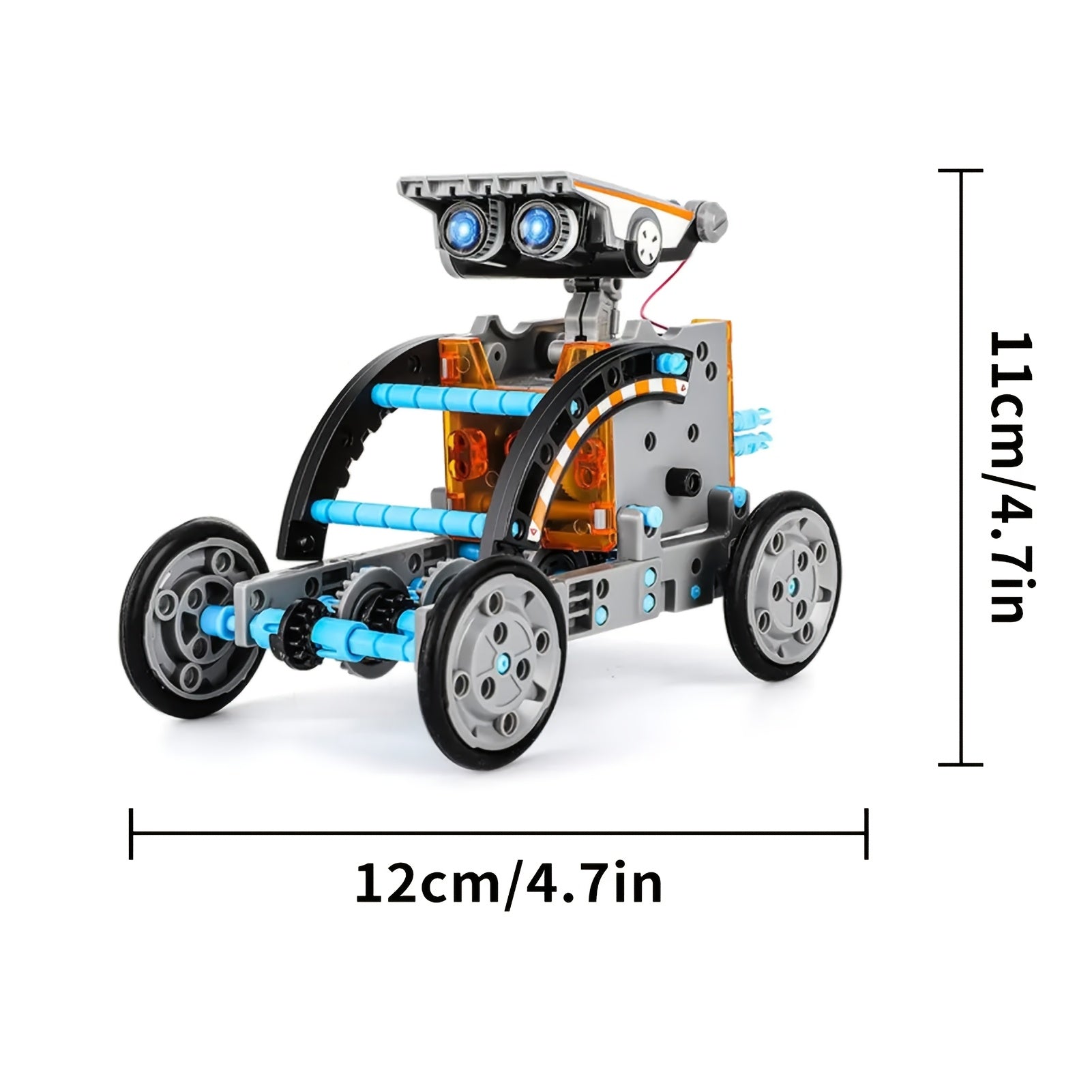 Solar Robo Builder - 12-in-1 Educational Construction Toy with Solar Power