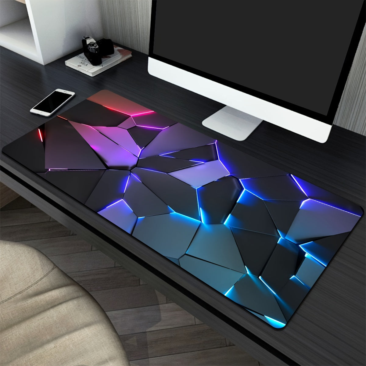 Geometric Gamer Mat - Stylish, Durable and Non-Slip for a Perfect Gaming Experience