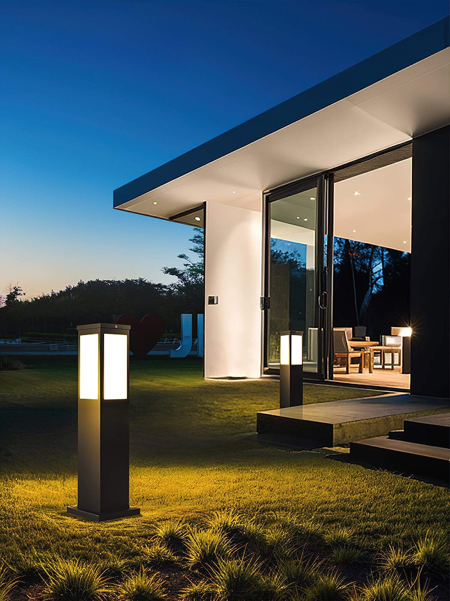 Modern Outdoor Post Lamp