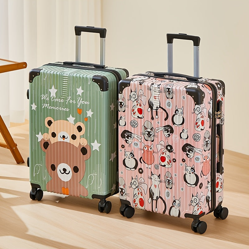 Luxury Graffiti Suitcase with Space Theme – 24 Inch Airline Case with Spinner Wheels and TSA Lock