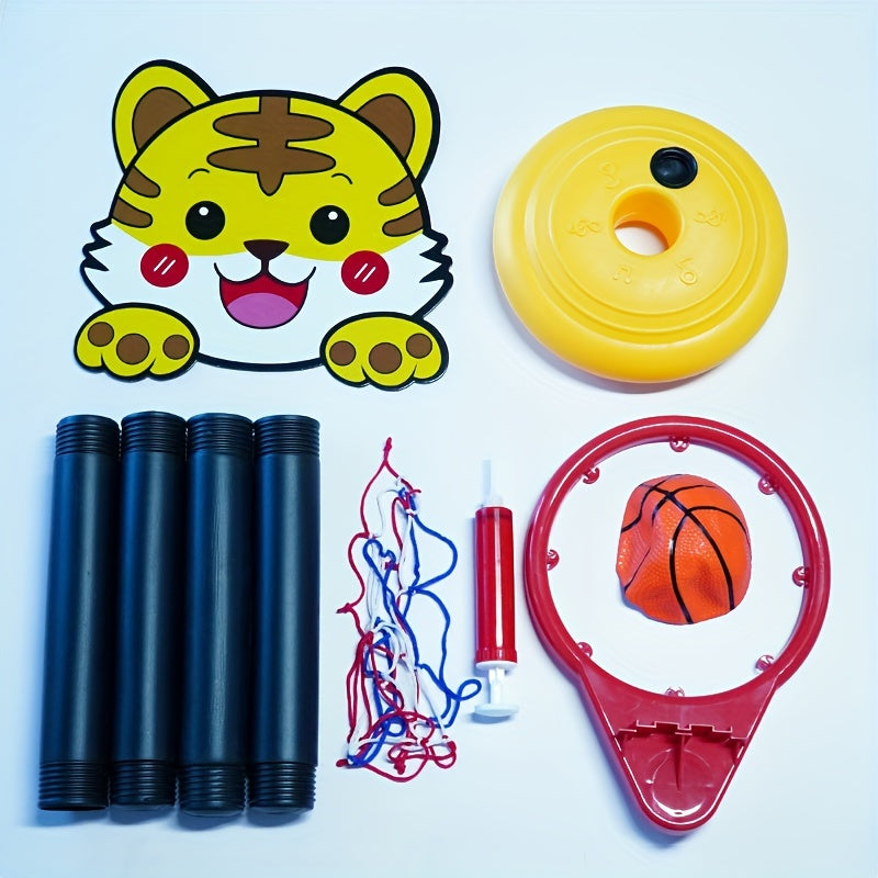Cheerful Tiger Basketball Hoop - Ideal for Active Children