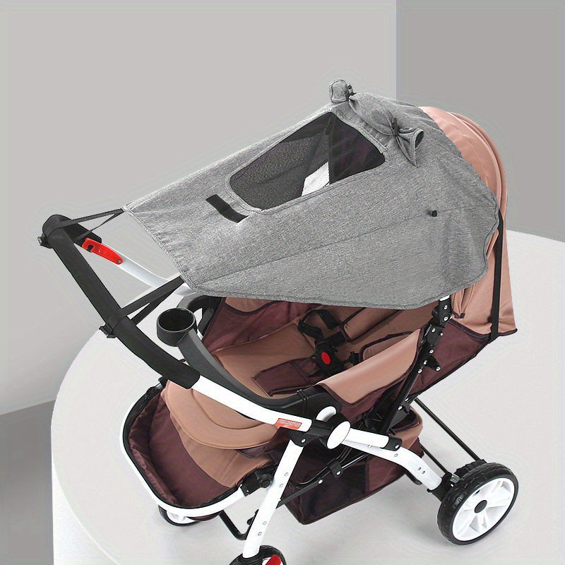 Foldable Sunshade for Pushchair – UV Protection and Flexible Straps for Perfect Coverage