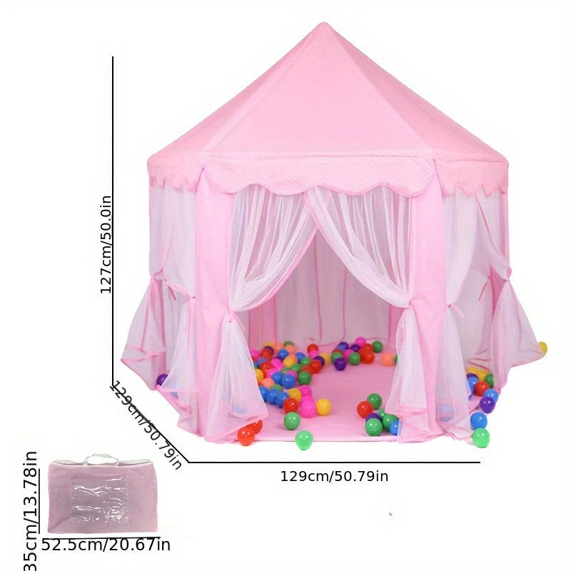 Pink Princess Castle Tent – For Indoor and Outdoor Play