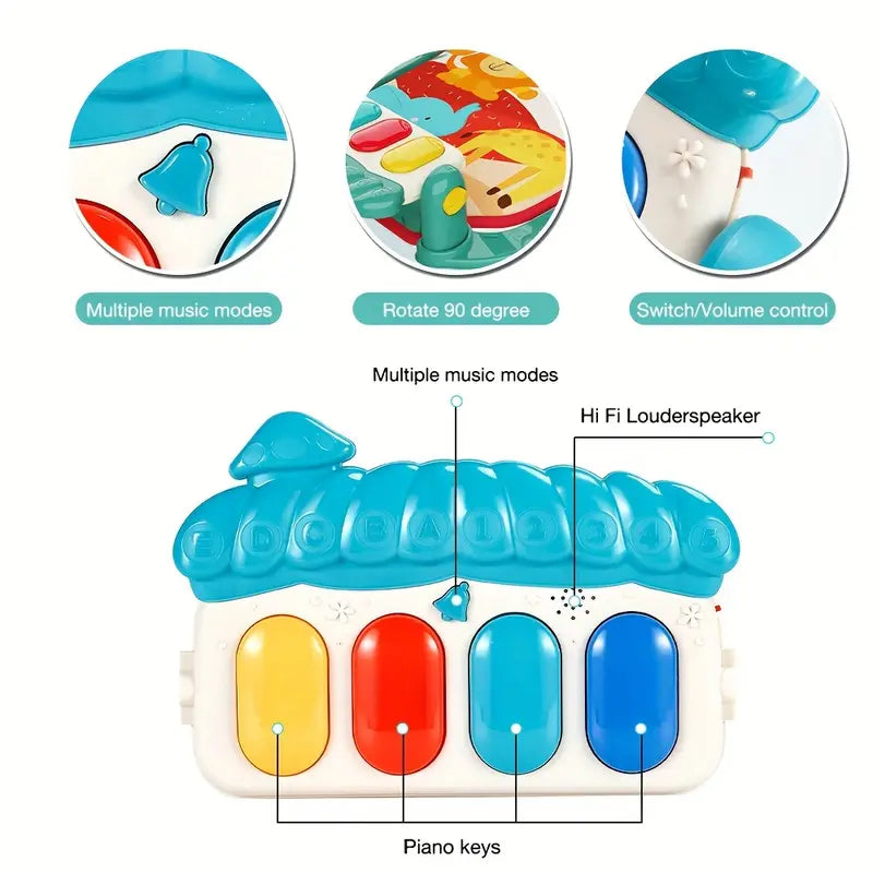 MelodyPlay - Musical Gym Play Mat with Piano & Activities