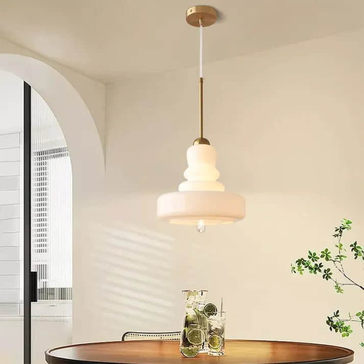 Glass Pendant Lamp - Bauhaus Design