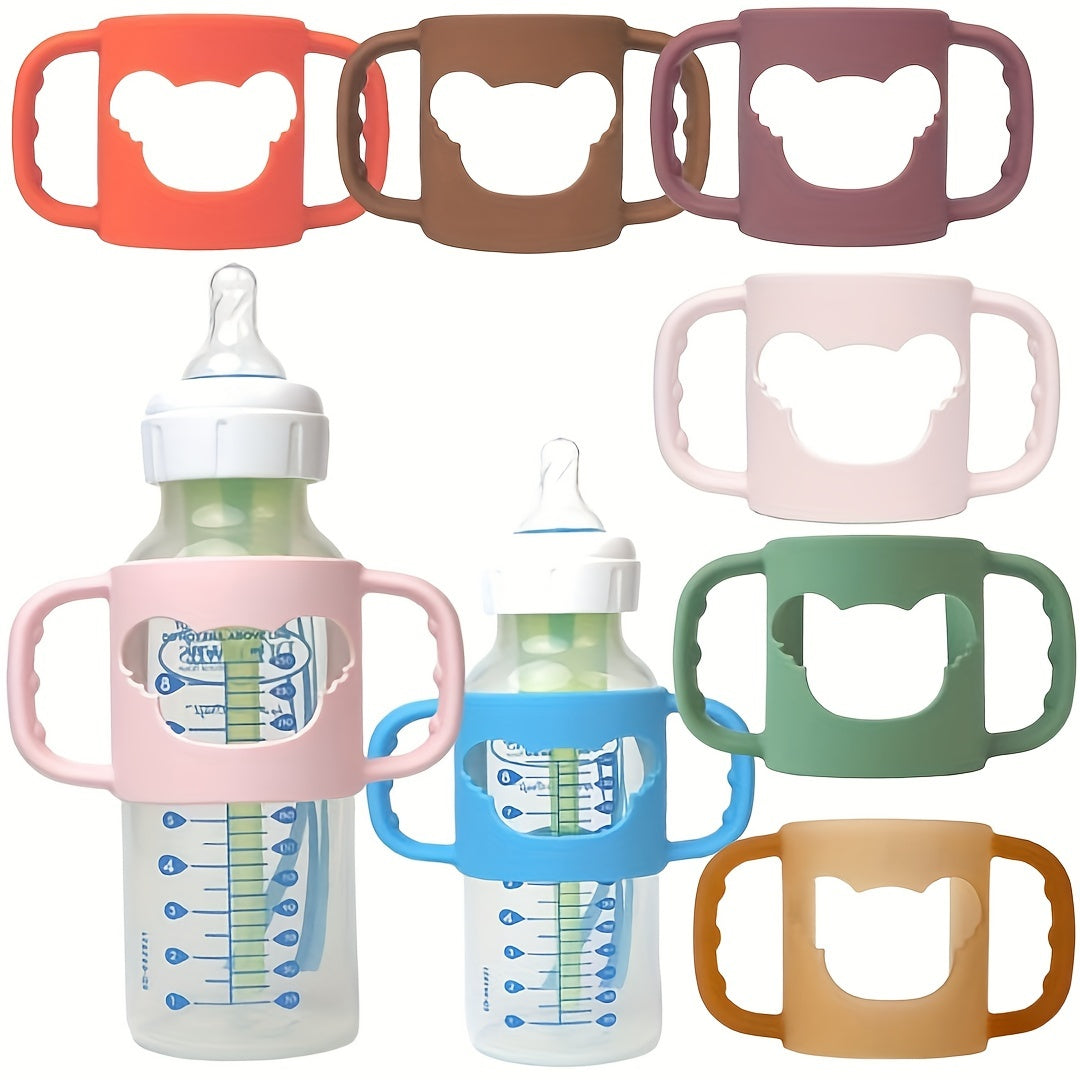 SnuggleGrip Silicone Bottle Handles for Babies – Soft & Flexible