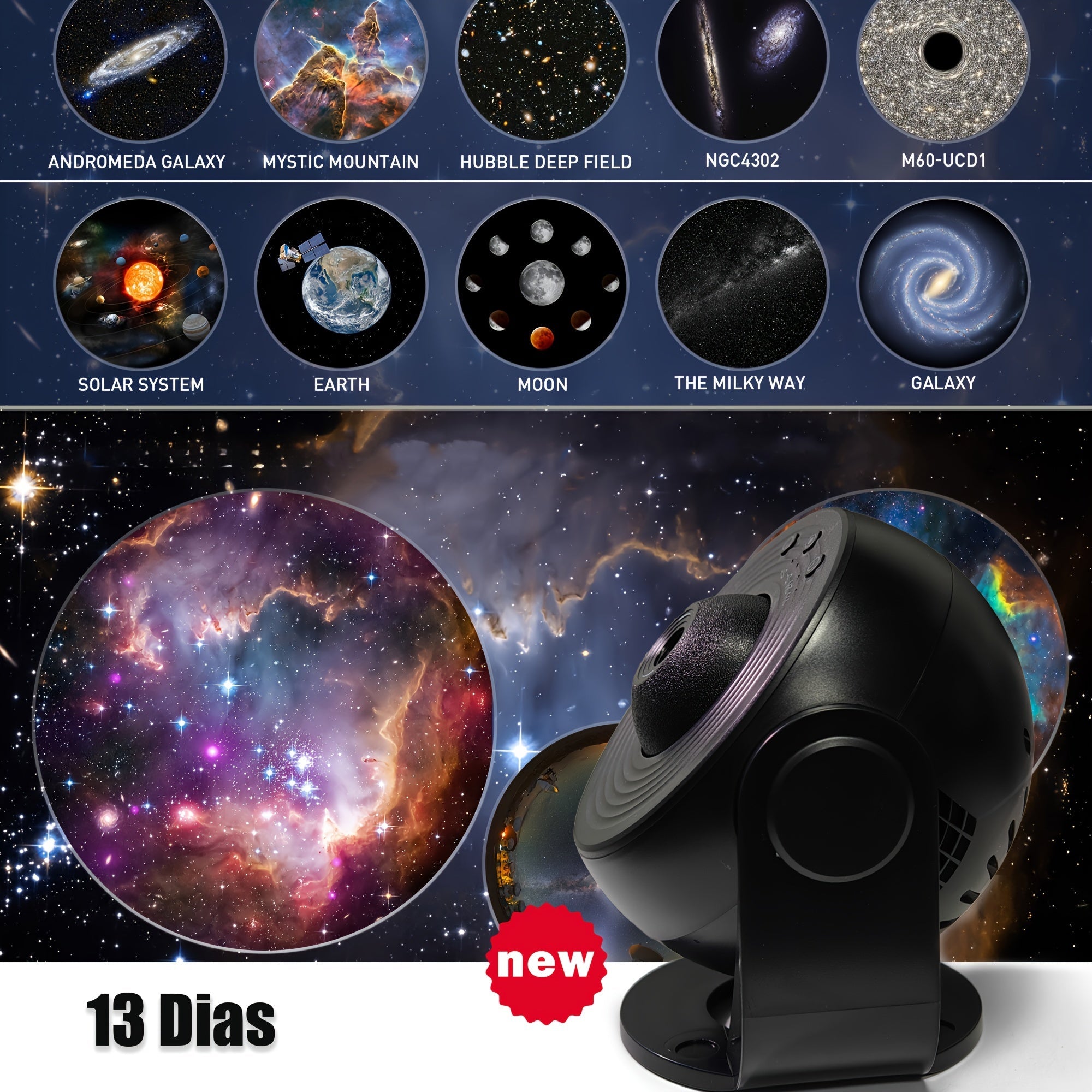 Galaxy Star Projector – Impressive LED Space Projection with Timer Function