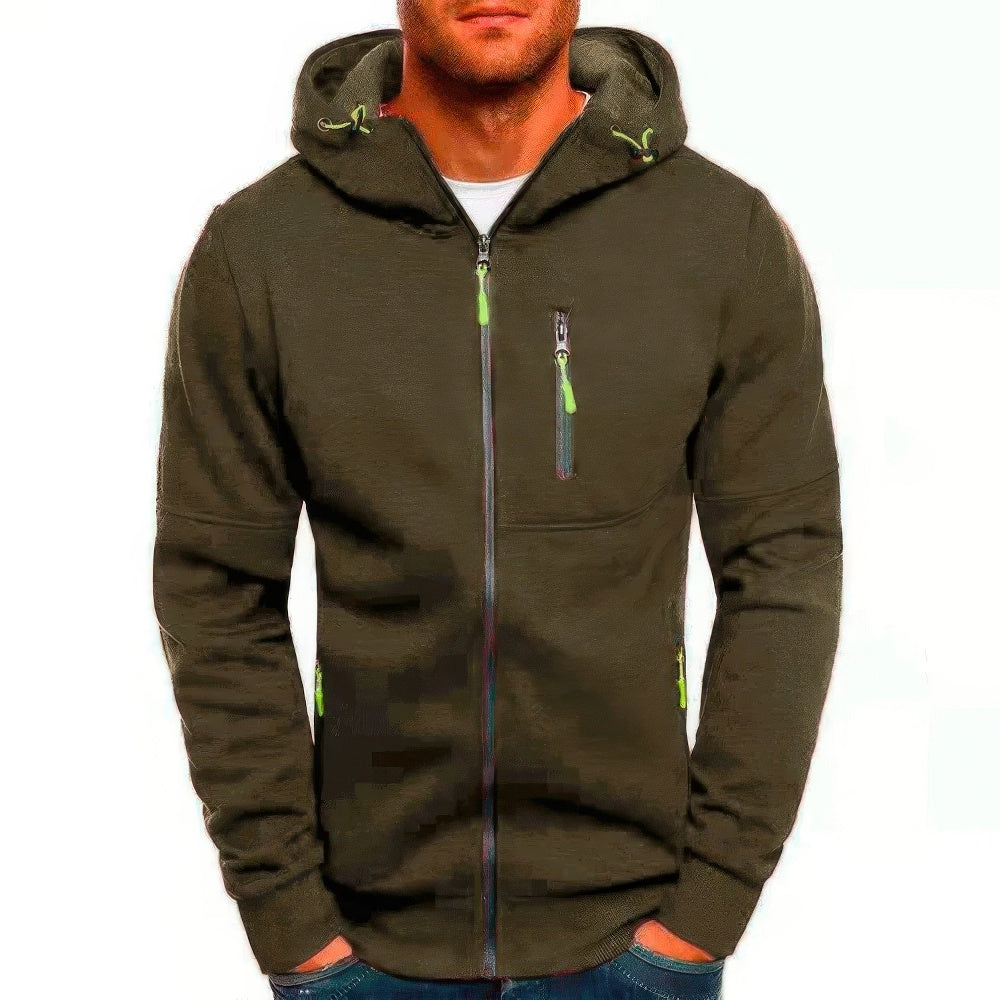Comfortable Men's Hoodie Gilet with Zip