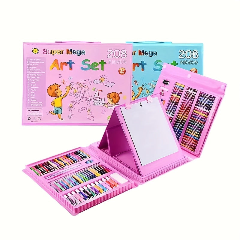 Complete 208-Piece Art Set – Professional Quality for Young Creators
