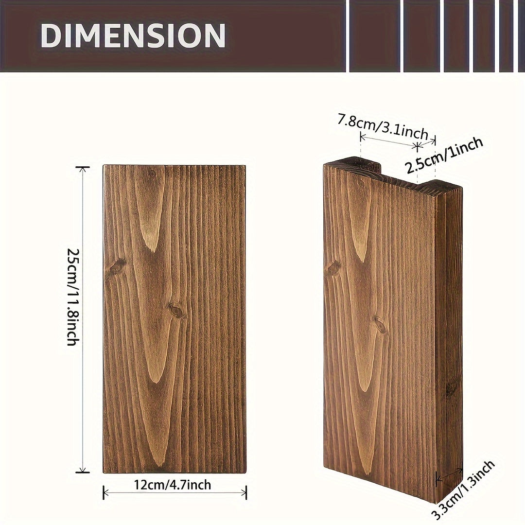 Rustic Wooden Wall Vase - Natural Atmosphere for Any Interior