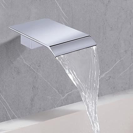 Sensor Wall Tap with Waterfall Spout – Fluxis
