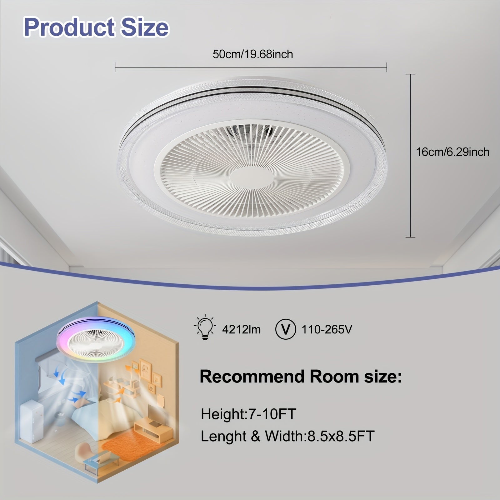 LumiCool RGB Ceiling Fan – Fresh and Atmospheric