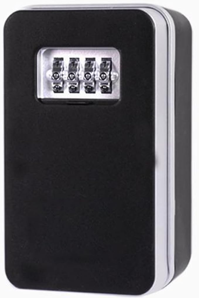 Key Lock Box for Outdoors – Secured Key Cabinet with Adjustable Code for Home, Includes Mounting Kit (Wall-mounted)