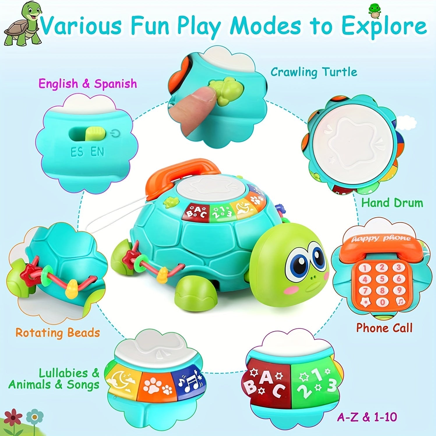 Interactive Turtle Toy – For Learning and Playing in One
