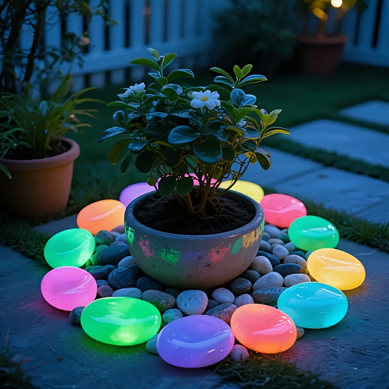 Enchanting Illuminated Garden Stones – Atmospheric and Durable