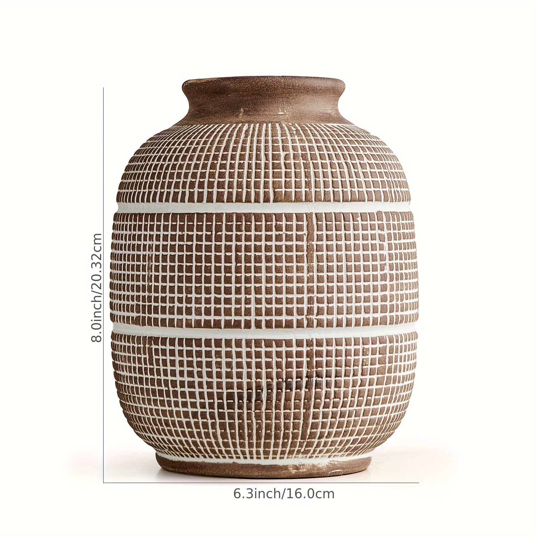 Rustic Geometric Vase - Natural Atmosphere for Your Interior
