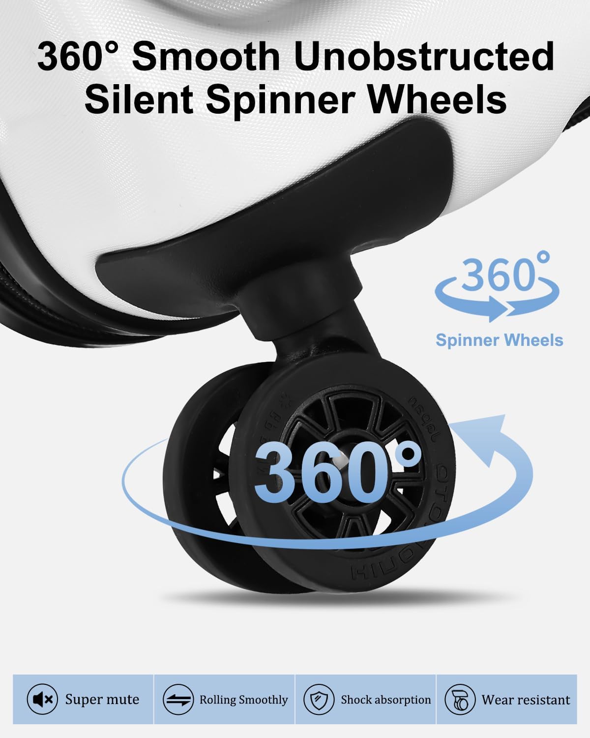 Expandable Hard Shell Suitcase with Front Pocket and TSA Lock