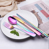 Portable Stainless Steel Cutlery Set - Travel Essential!