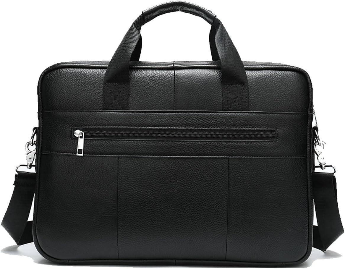 Premium Cowhide 38 cm Business Briefcase with Organiser Compartments