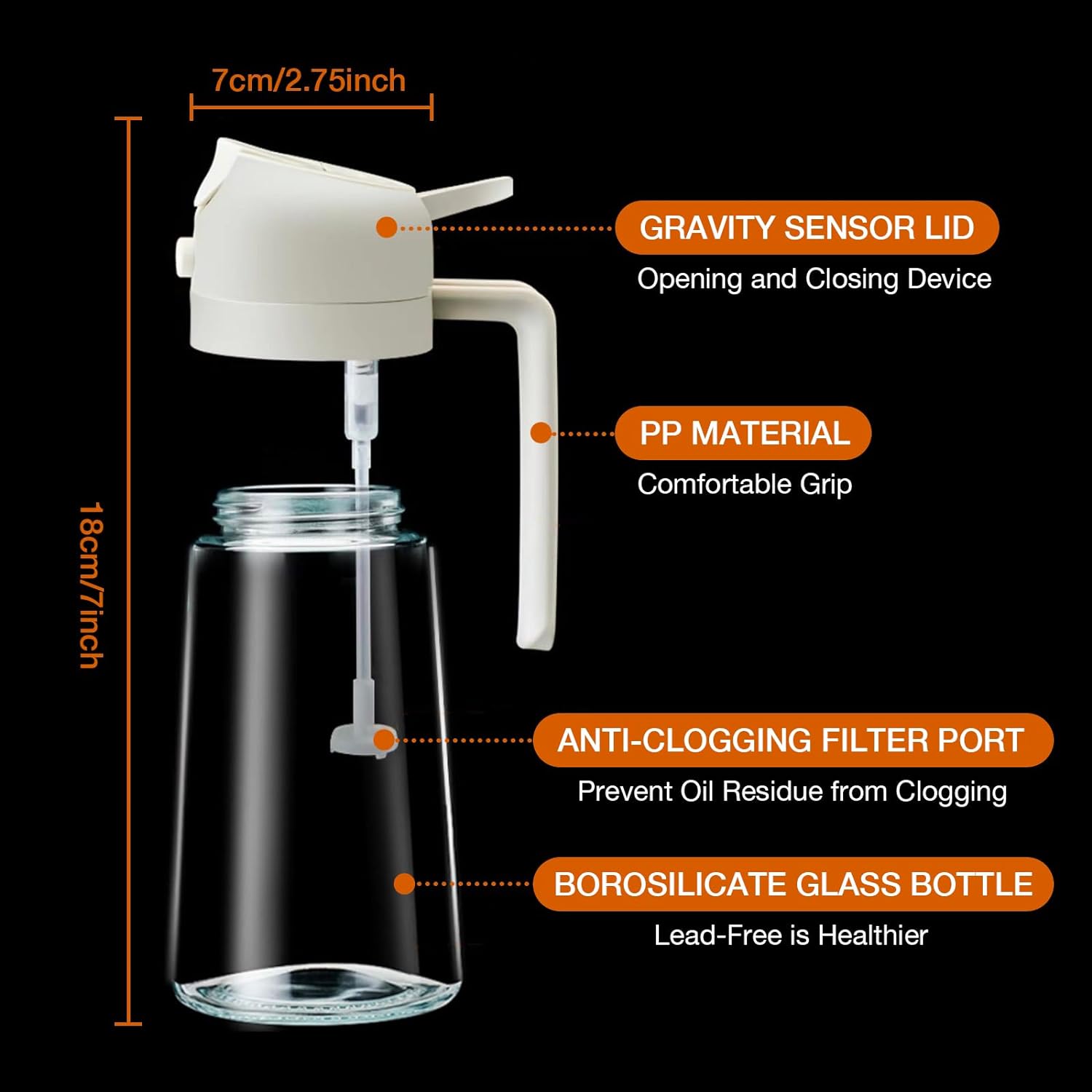 Premium 2-in-1 Olive Oil Sprayer - DualSpray