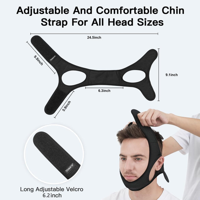 SnoreGuard - Comfortable Chin Strap for a Quiet and Peaceful Night's Sleep
