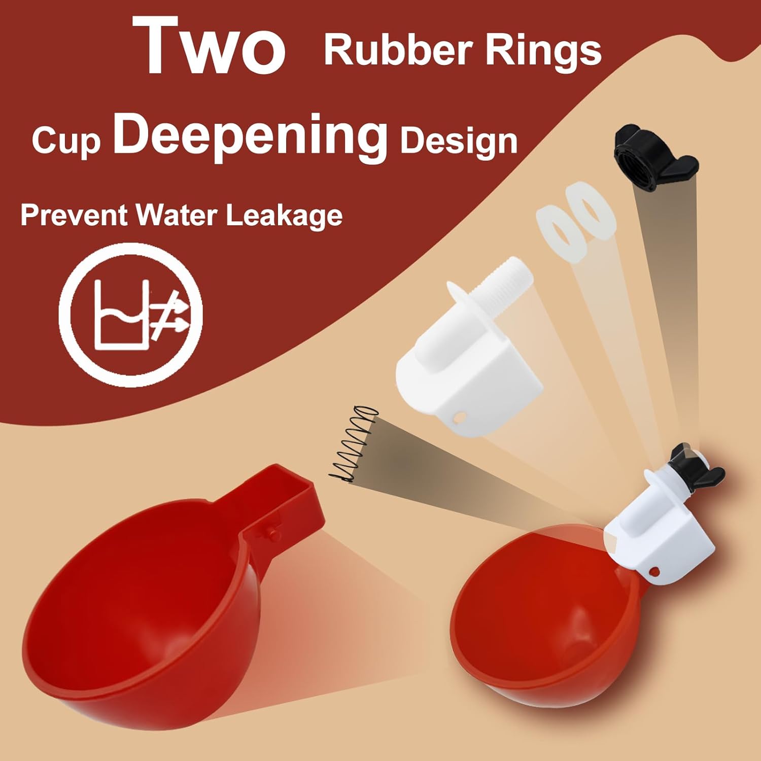 Set of 10 Chicken Drinkers – Practical and Efficient