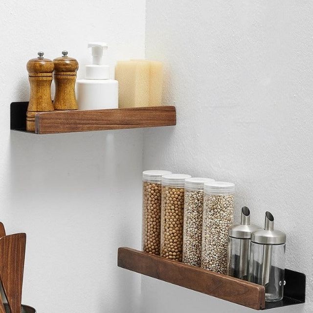 Massive Wooden Bathroom Shelf – WoodaFix
