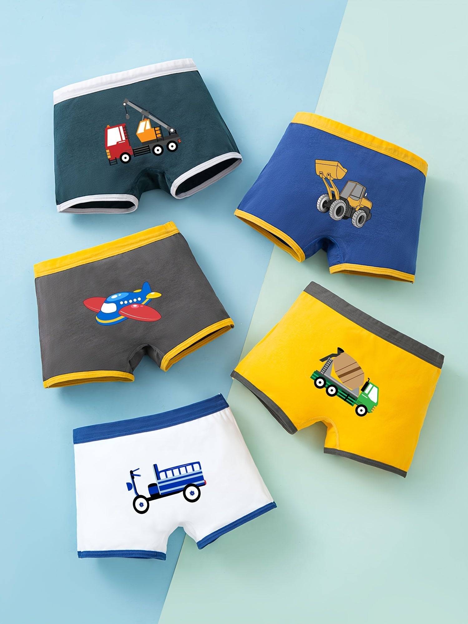 Dinosaur Underwear for Boys - 5-Piece Set of Comfortable Boxers