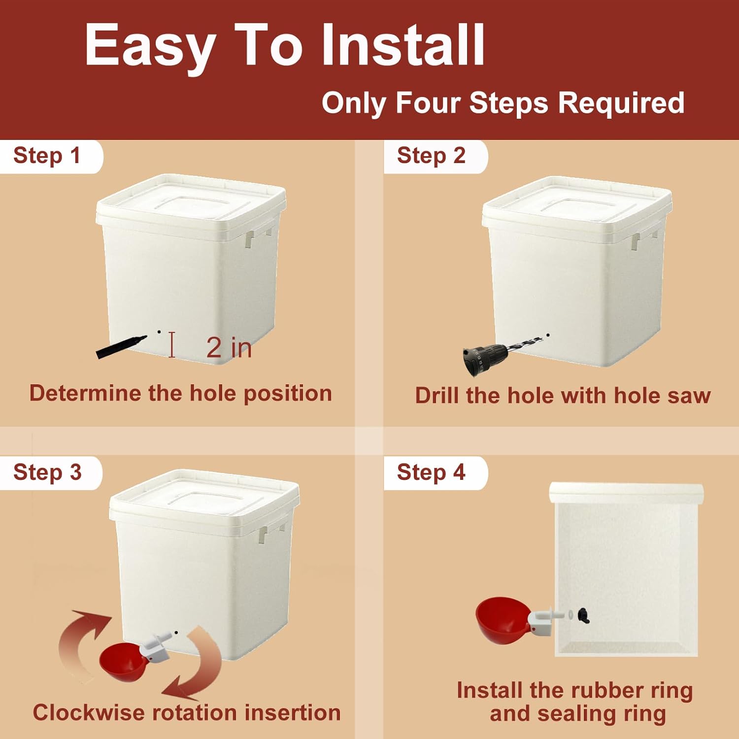 Set of 10 Chicken Drinkers – Practical and Efficient