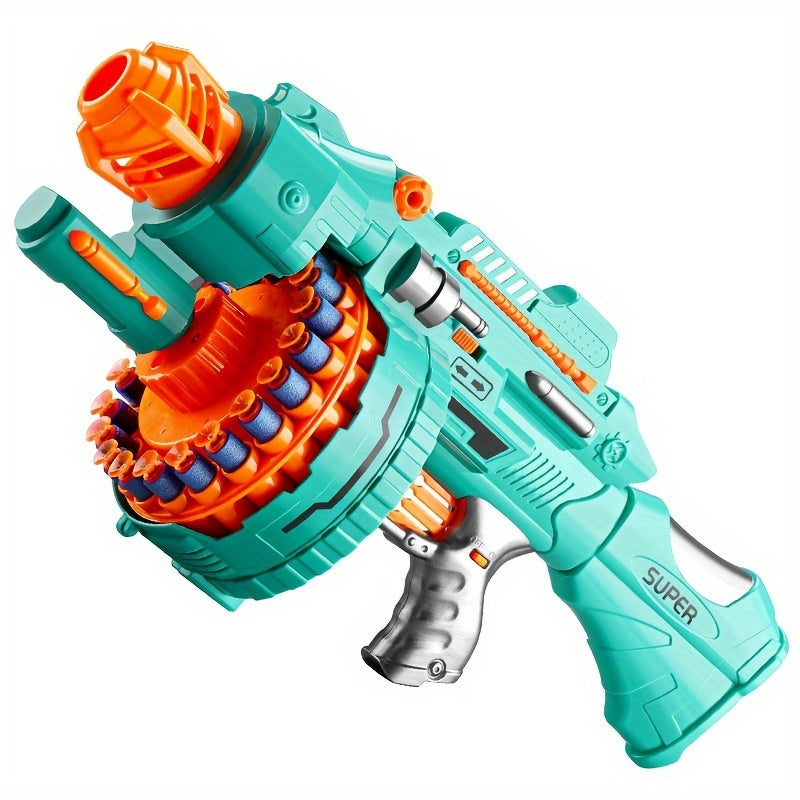 Automatic Foam Blaster – Turquoise Pistol with 40 Foam Balls for Fun Play