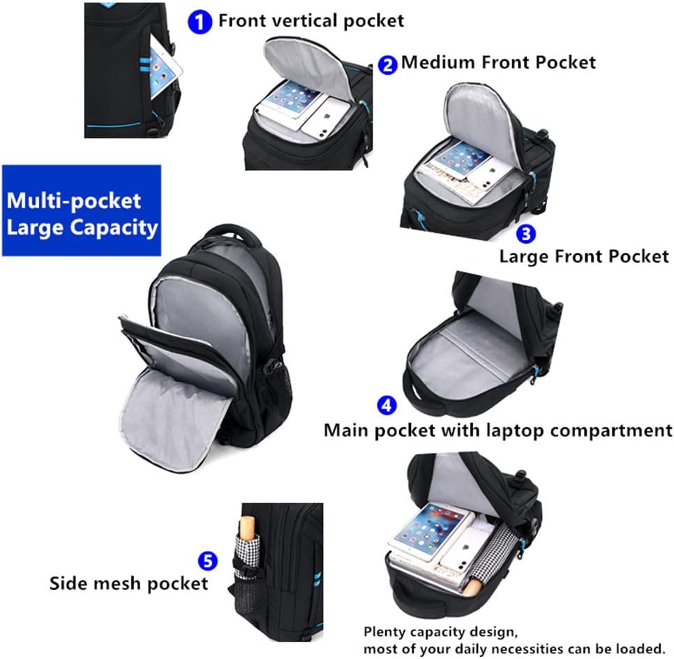 Multifunctional School Backpack with Wheels for Boys – Convertible Trolley Bag