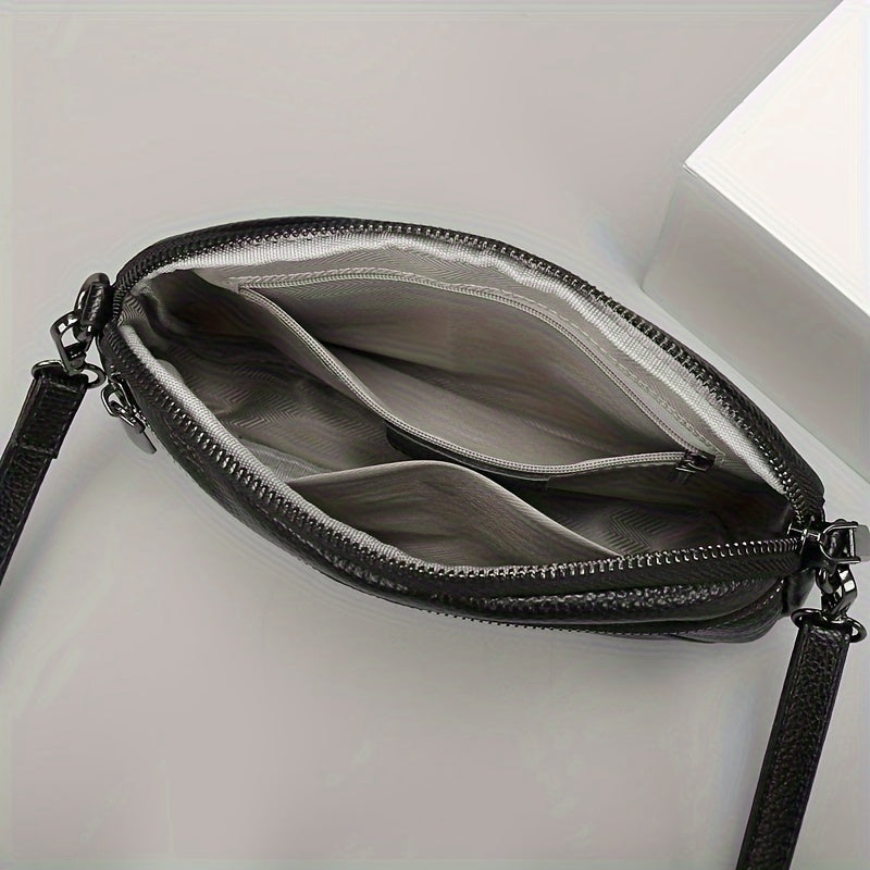 Classic Chic Leather Crossbody – Timeless and Functional