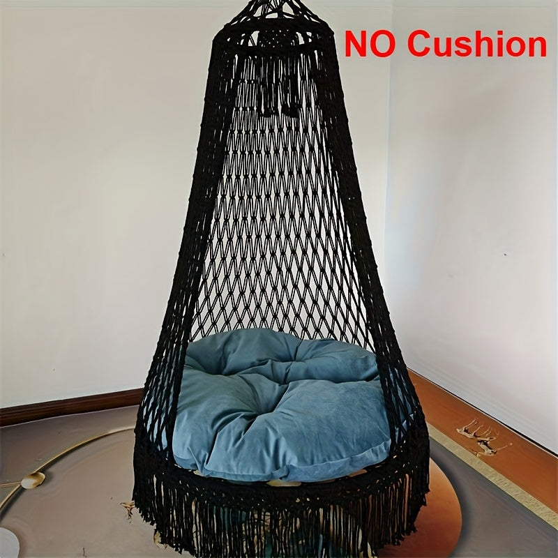 BohoSwing Handwoven Hanging Chair – Relaxed Bohemian Vibes