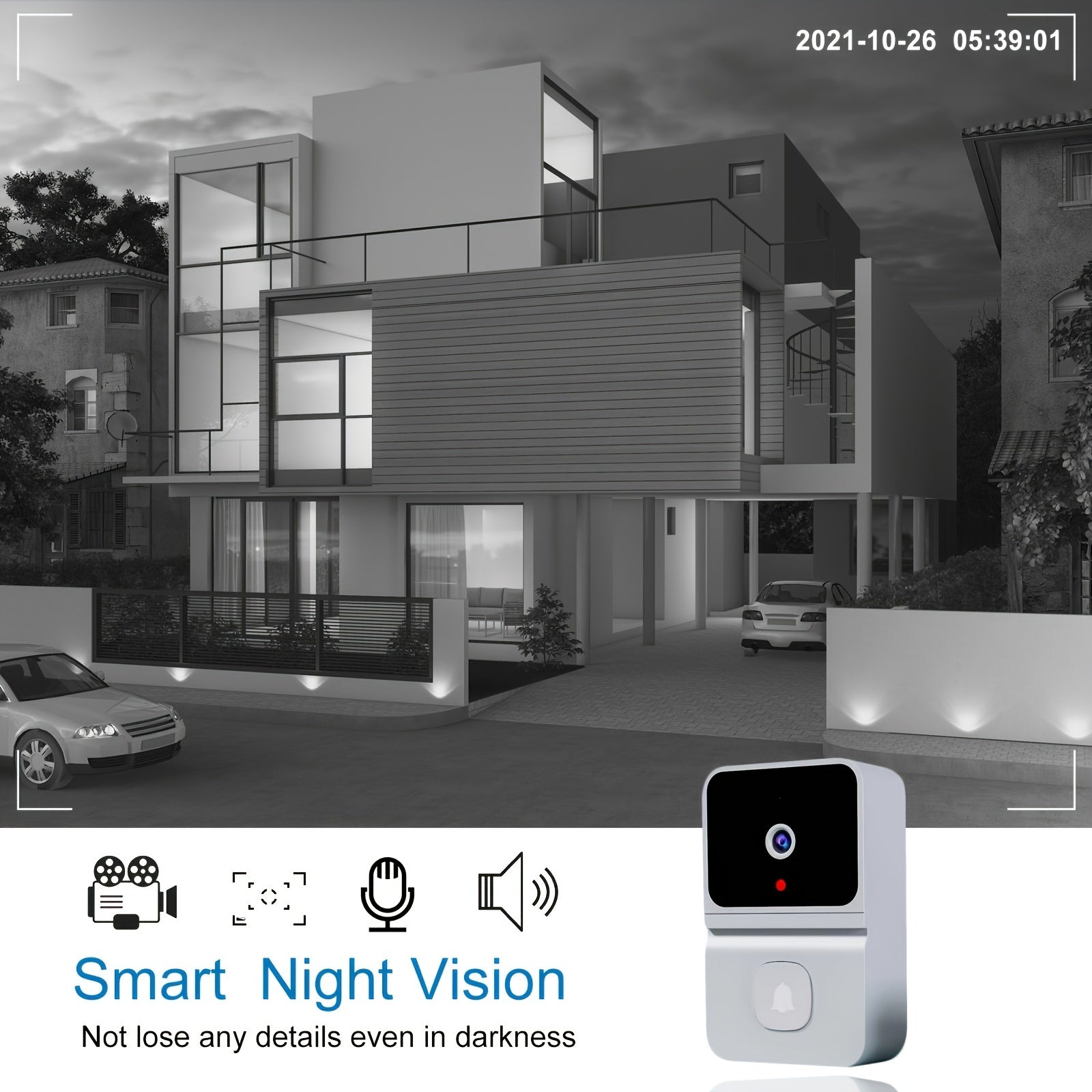 VisioBell Smart Doorbell - Safety and Comfort with HD Video and Two-Way Communication