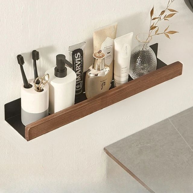 Massive Wooden Bathroom Shelf – WoodaFix