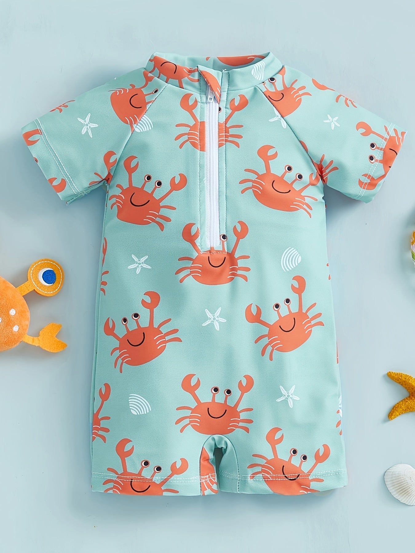 Crab UV Swimsuit for Babies – Comfortable One-Piece for Sun & Splash Fun