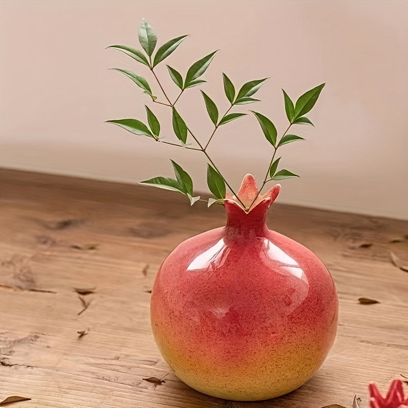 Pomegranate Vase - Handcrafted Elegant Decoration