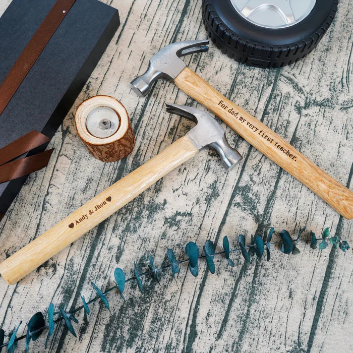 CraftBond Personalized Hammer & Tape Set | Custom hammer and measuring tape for practical and meaningful gifts