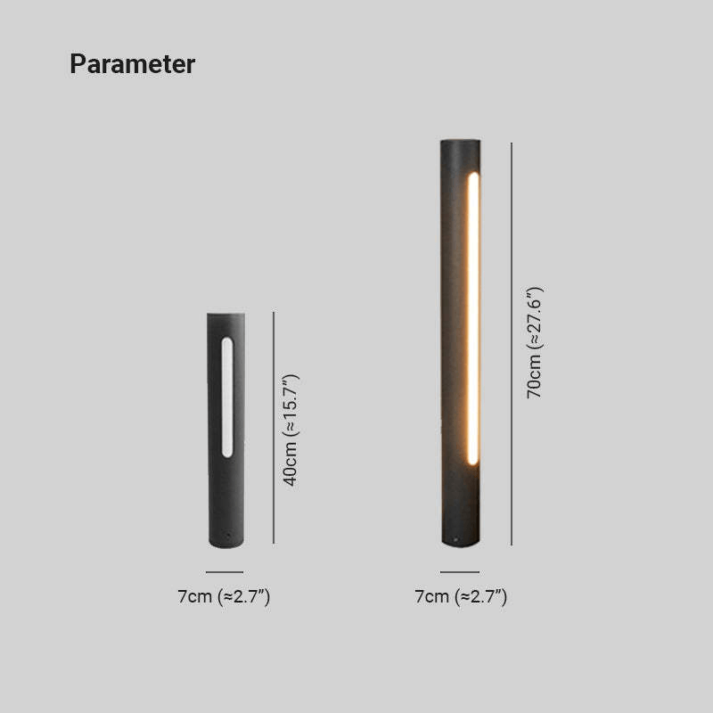 Modern LED Outdoor Wall Light - Metal & Acrylic