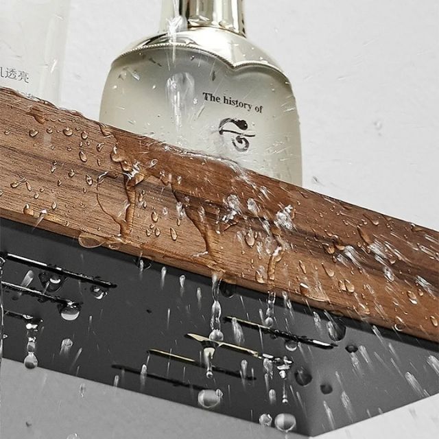 Massive Wooden Bathroom Shelf – WoodaFix