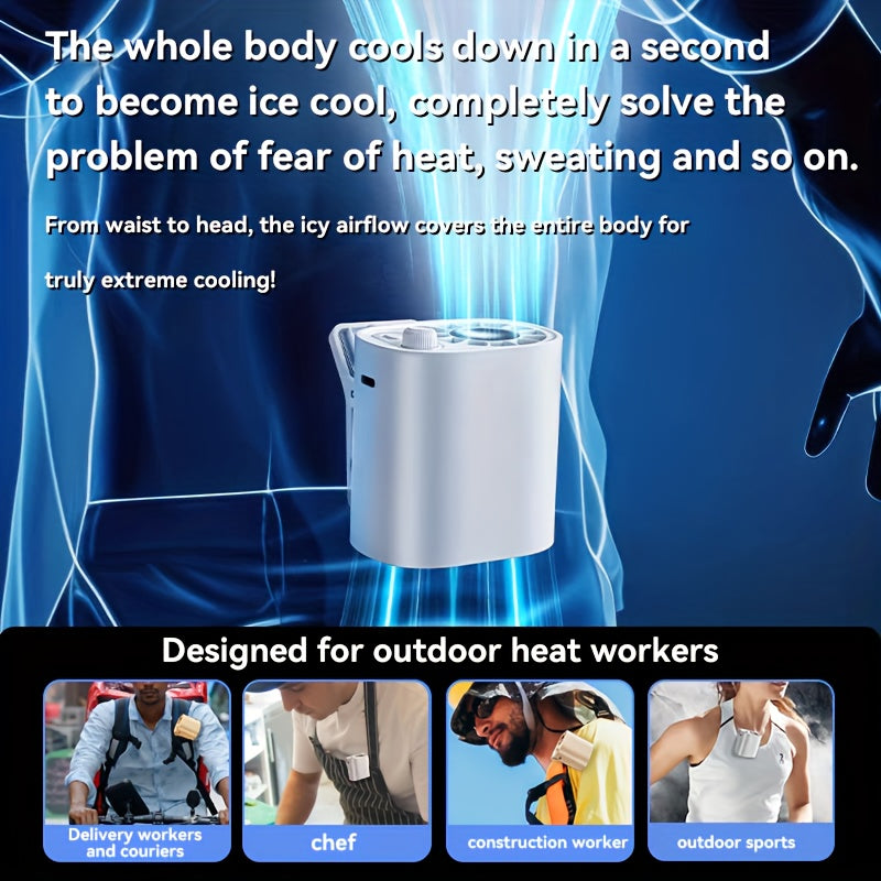 BreezeClip Mini Fan – Powerful Cooling, Anywhere and Anytime