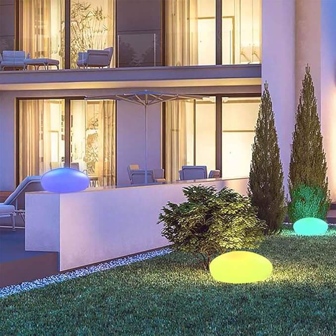 LED Garden Lamp - Outdoor Lighting with Remote Control