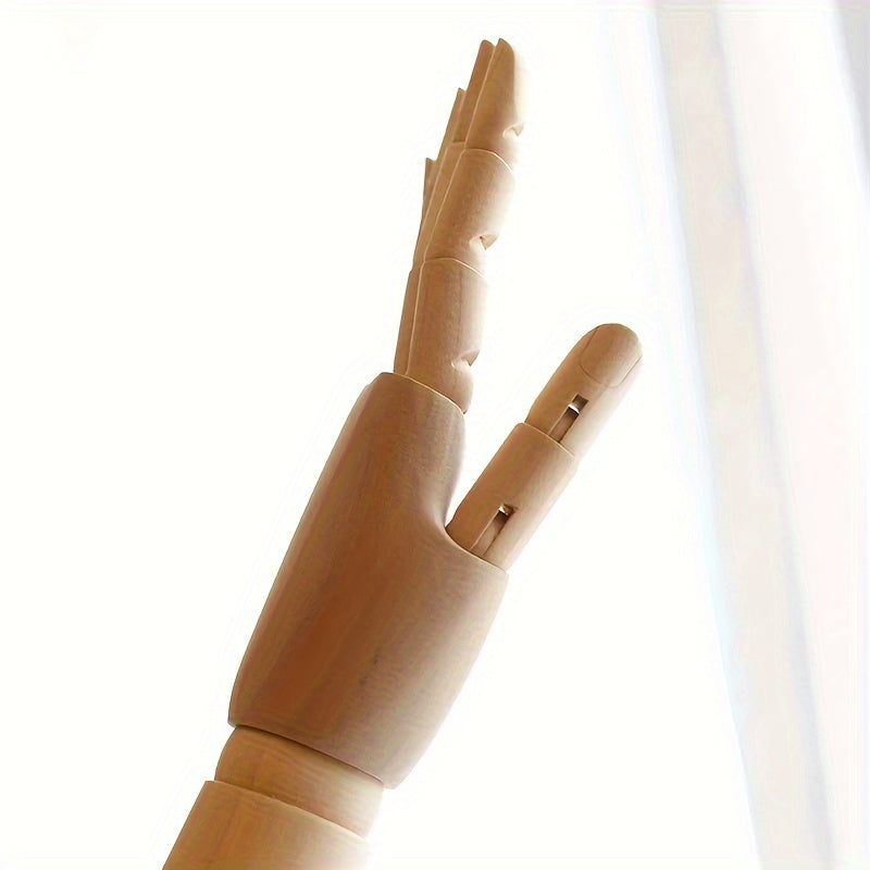 Nordic Creative Wooden Hand Model – Movable and Atmospheric Deco Object