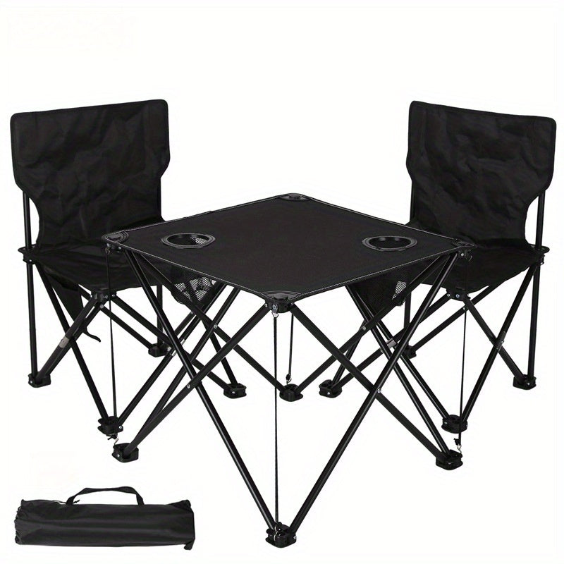 Foldable Garden Set with Table and Chairs – Portable for Camping and BBQ