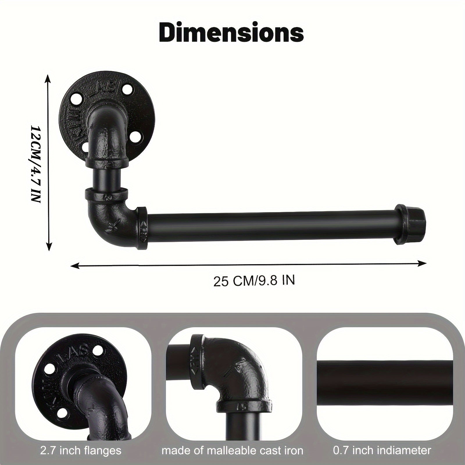 Industrial Toilet Roll Holder - For a Stylish Bathroom