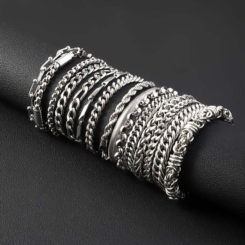 UrbanSteel Bracelet Set – Bold and Trendy for Men